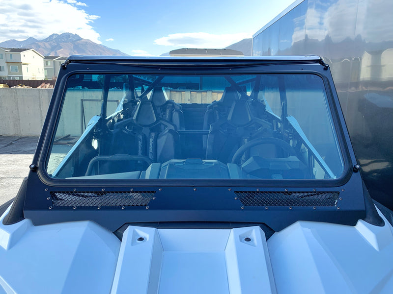 Load image into Gallery viewer, Glass Windshield for Vent Racing RZR PRO XP Roll Cage
