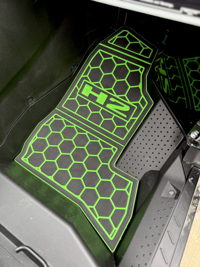 Load image into Gallery viewer, Kawasaki Teryx H2 ’26 Floor Mats-Black/Island Green
