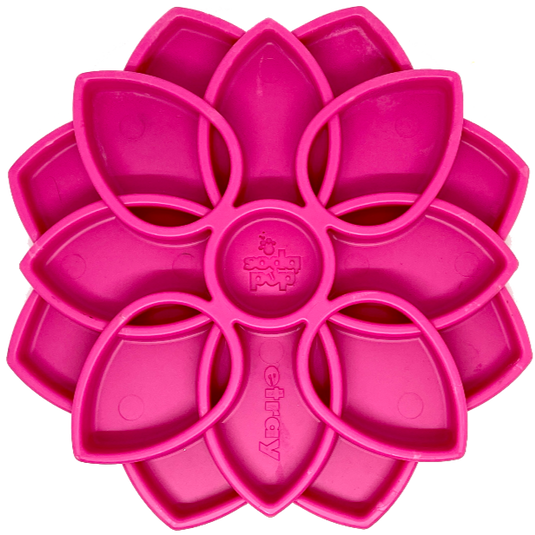 Mandala eTray Shallow Slow Feeder Dog Bowl for Enrichment | USA Made