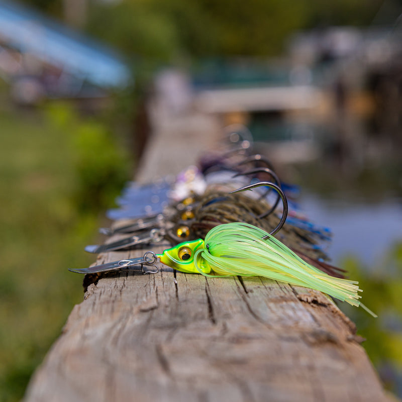 Load image into Gallery viewer, Reaction Tackle Tungsten Vibrating Bladed Swim Jigs (2-Pack)
