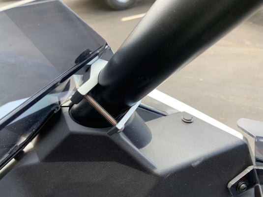 Polaris RS1 Half Windshield with Billet Clamps