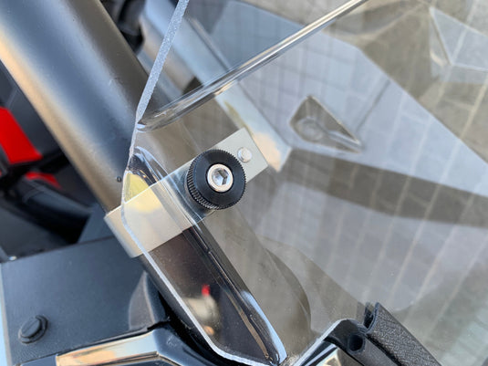 Polaris RS1 Half Windshield with Billet Clamps