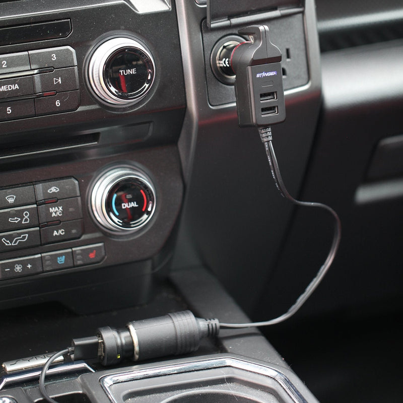 Load image into Gallery viewer, USB Car Charger Emergency Tool With Single Cigarette Lighter Connection
