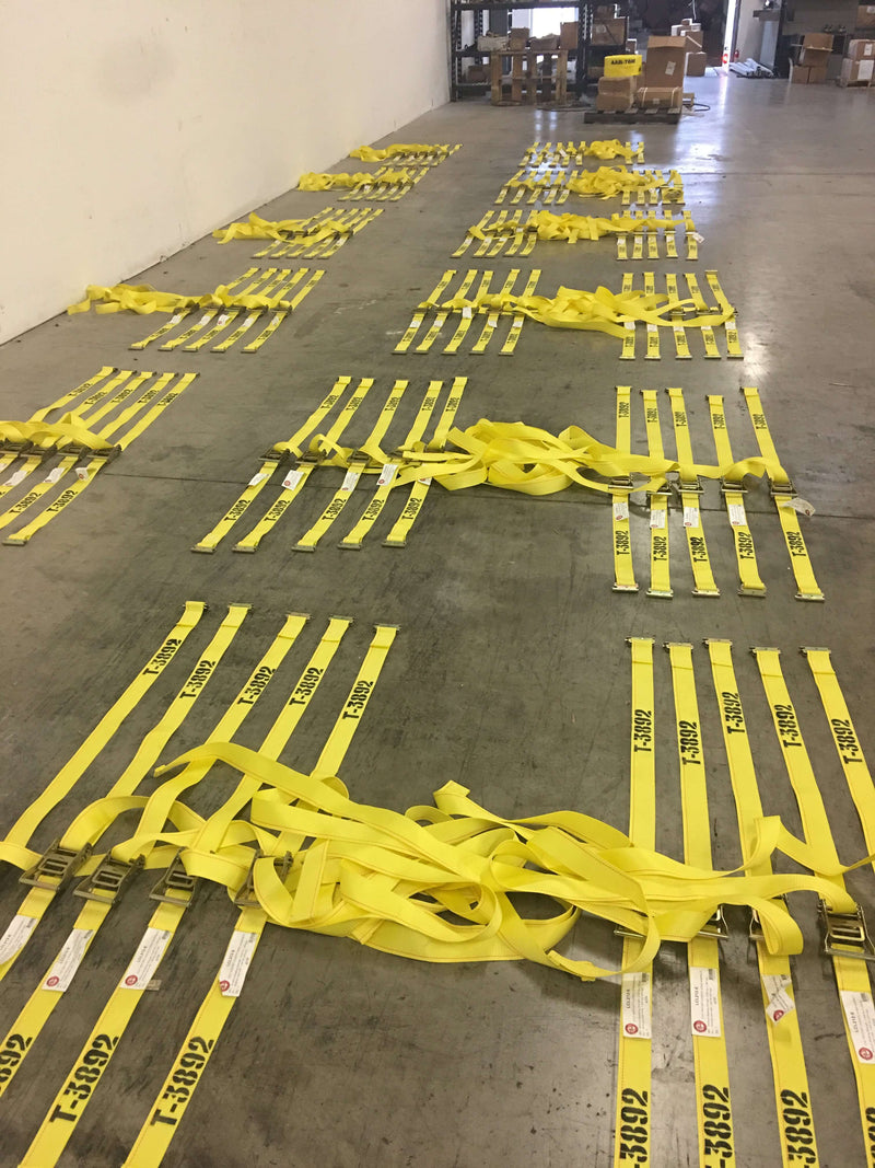 Load image into Gallery viewer, Target Custom Strap WITH STENCIL - 2 X 10 Ft Ratchet Strap - 2 Ft Fixed End &amp; 8 Ft Adjustable End
