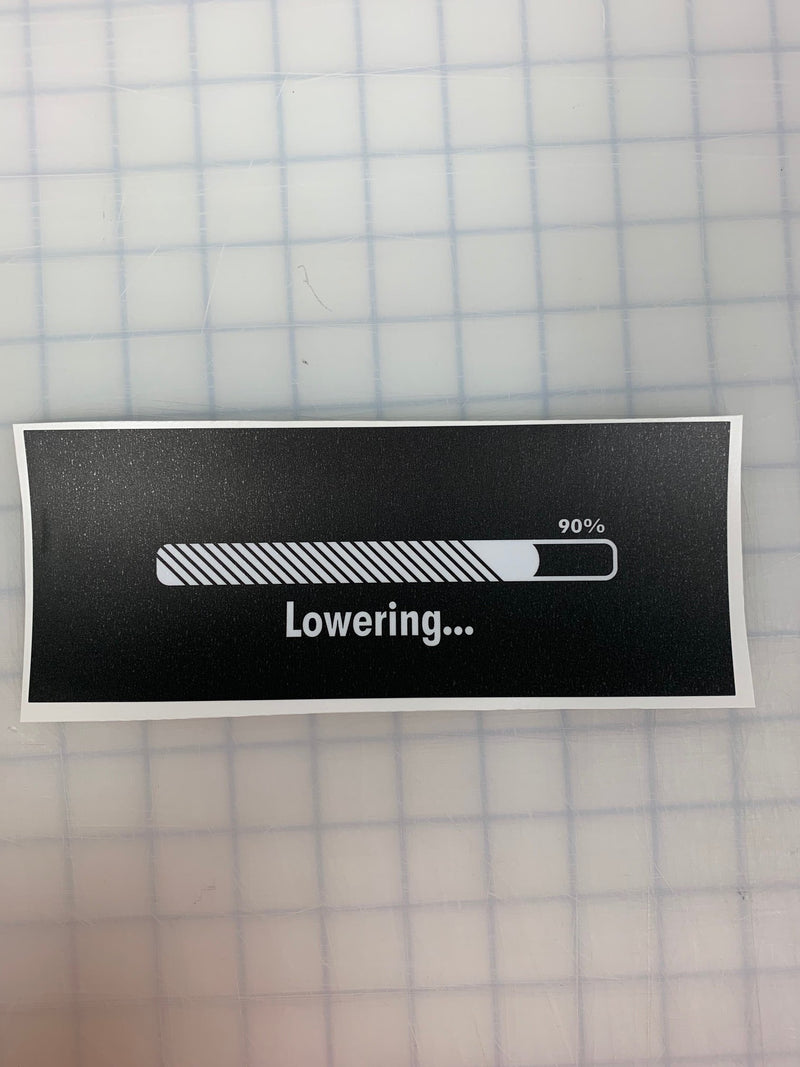 Load image into Gallery viewer, Lowering: 8&quot; JDM Slap Sticker Decal
