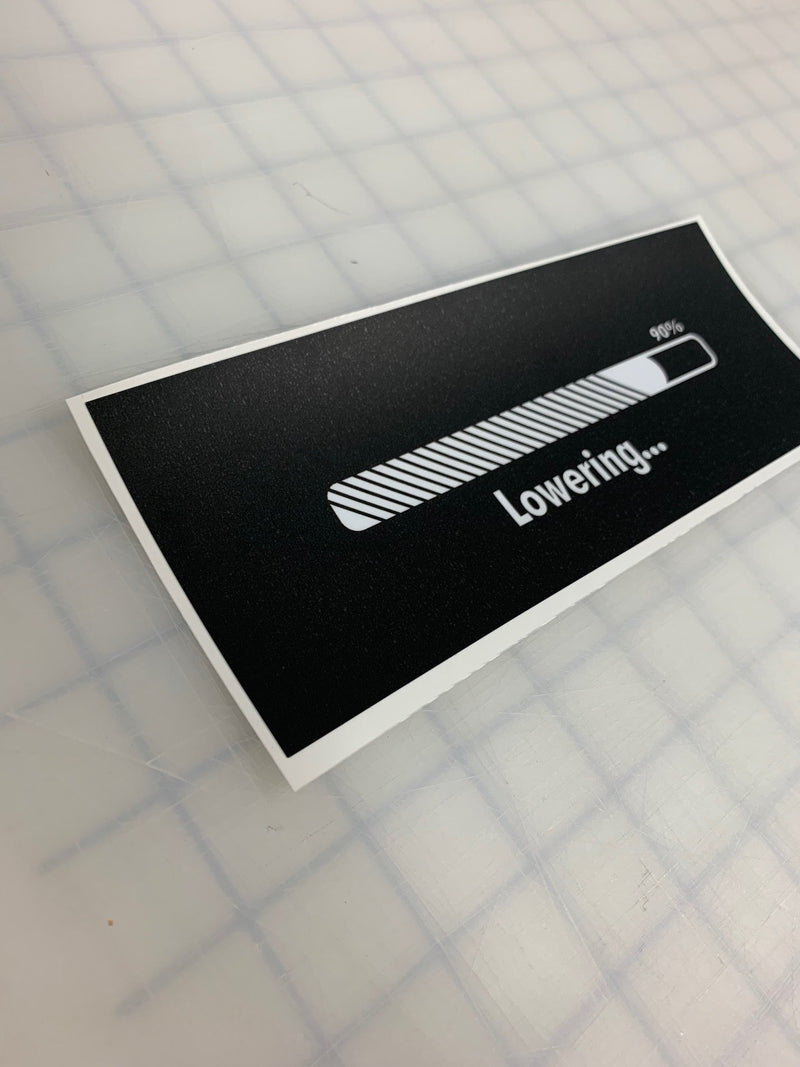 Load image into Gallery viewer, Lowering: 8&quot; JDM Slap Sticker Decal
