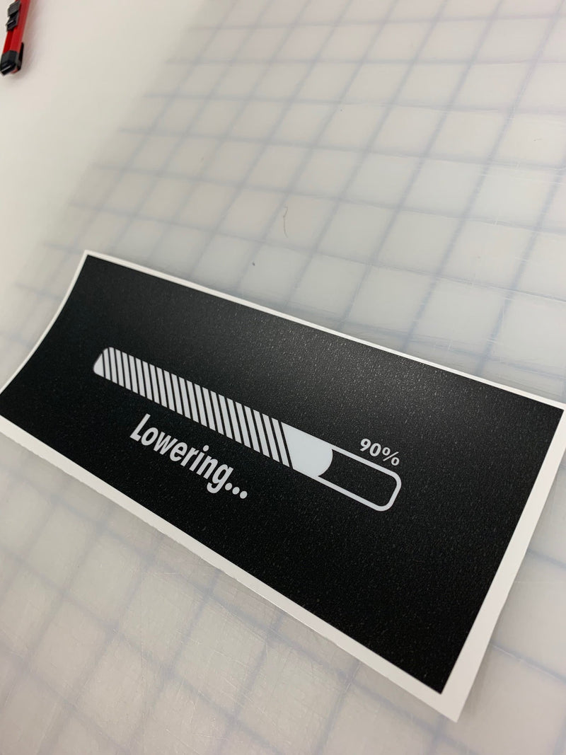 Load image into Gallery viewer, Lowering: 8&quot; JDM Slap Sticker Decal
