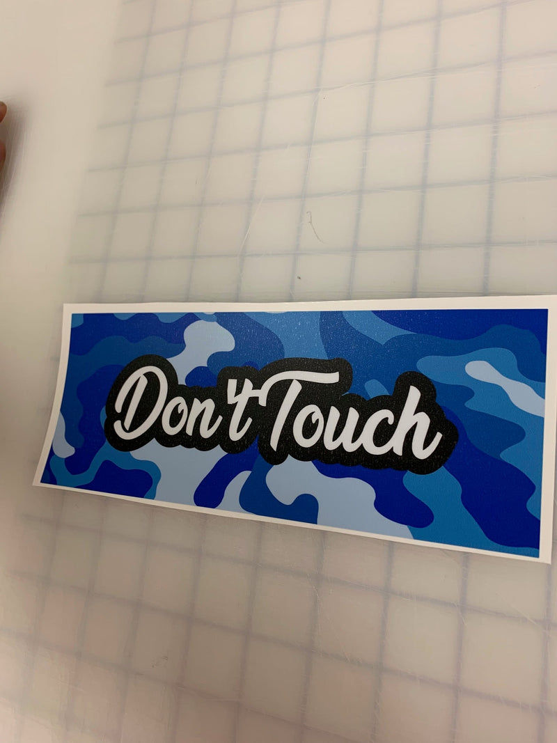 Load image into Gallery viewer, Don&#39;t Touch: 8&quot; JDM Slap Sticker Decal

