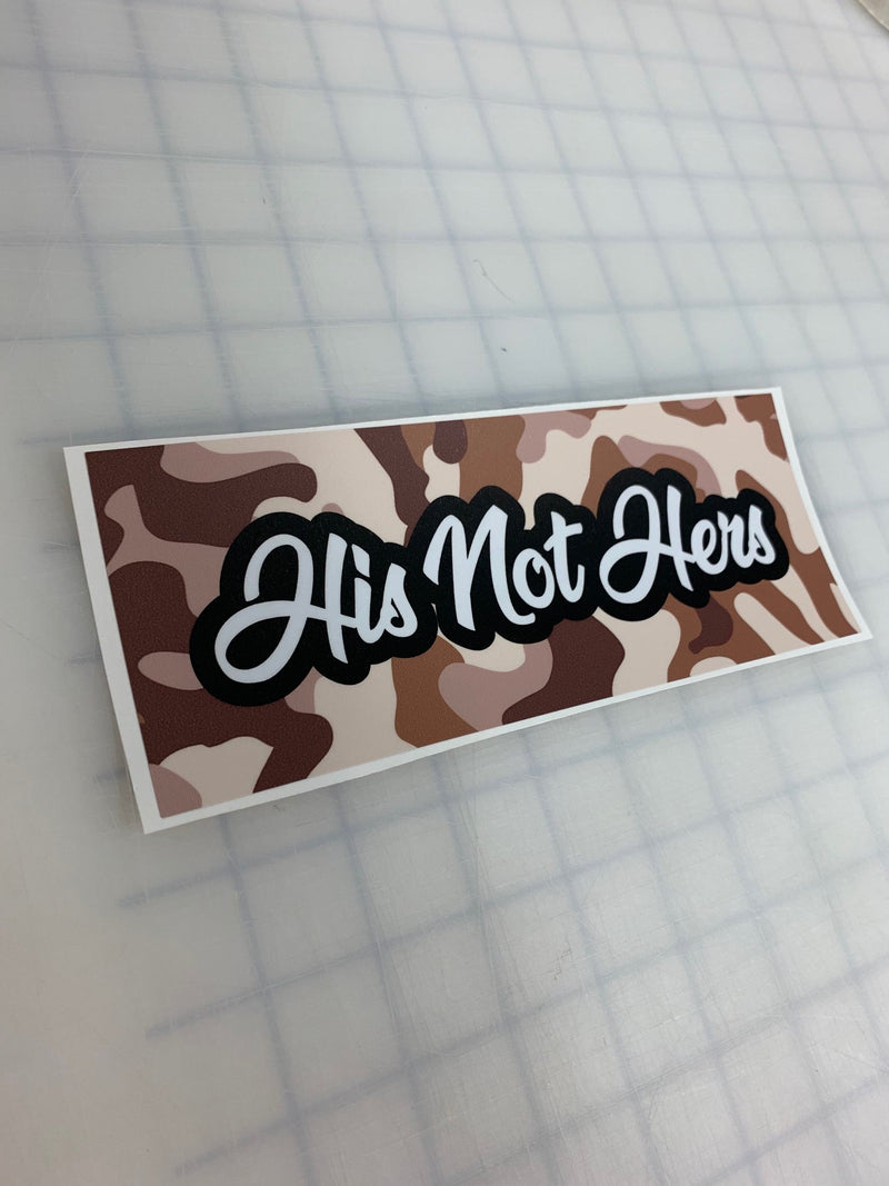 Load image into Gallery viewer, His Not Hers: 8&quot; JDM Slap Sticker Decal
