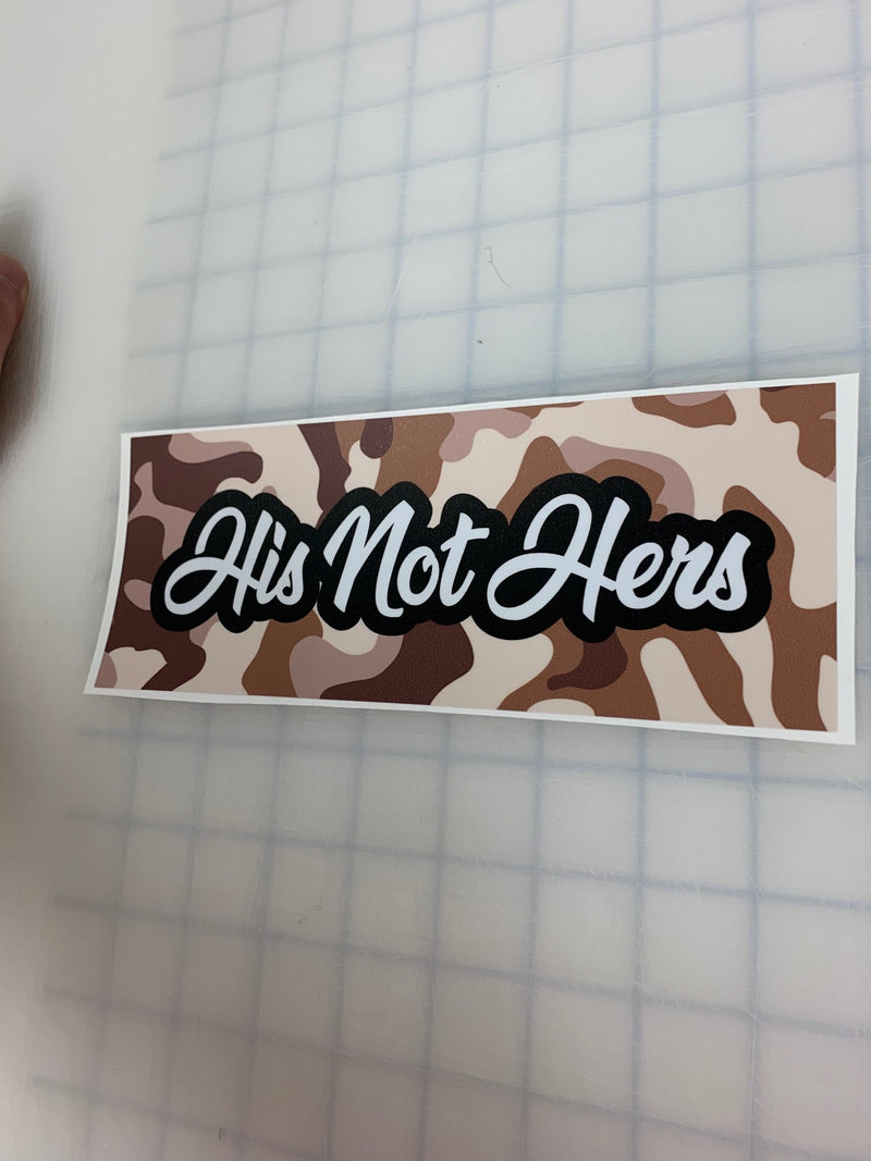 Load image into Gallery viewer, His Not Hers: 8&quot; JDM Slap Sticker Decal
