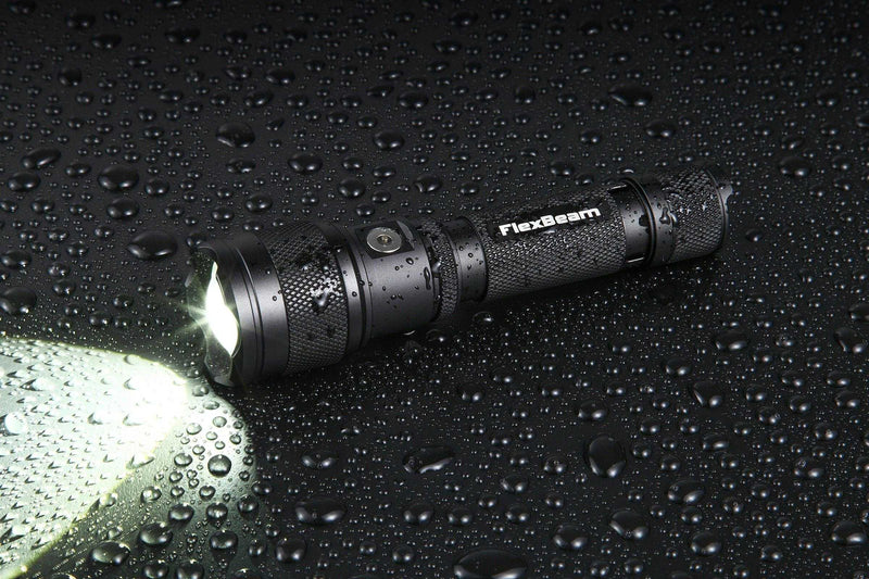 Load image into Gallery viewer, FlexBeam- 1200 Lumen Adjustable Beam Rechargeable Flashlight
