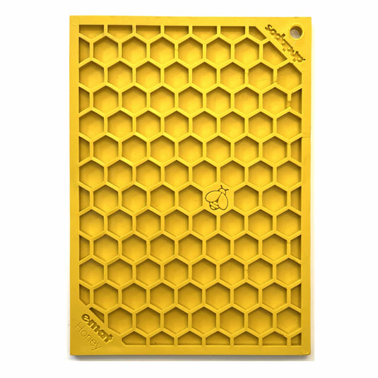 Honeycomb eMat - Enrichment Lick Mat for Dogs and Cats | eMat Enrichment Toy for Anxiety Relief | SodaPup