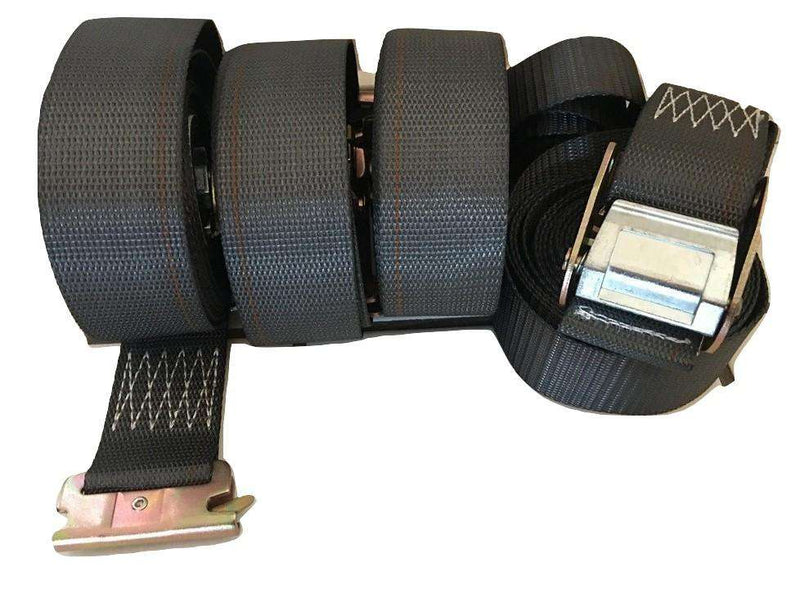 Load image into Gallery viewer, 2&quot; x 16 Ft Interior Van Cam Buckle E-Track Strap w/ Spring E Fittings 4 PACK | C16E

