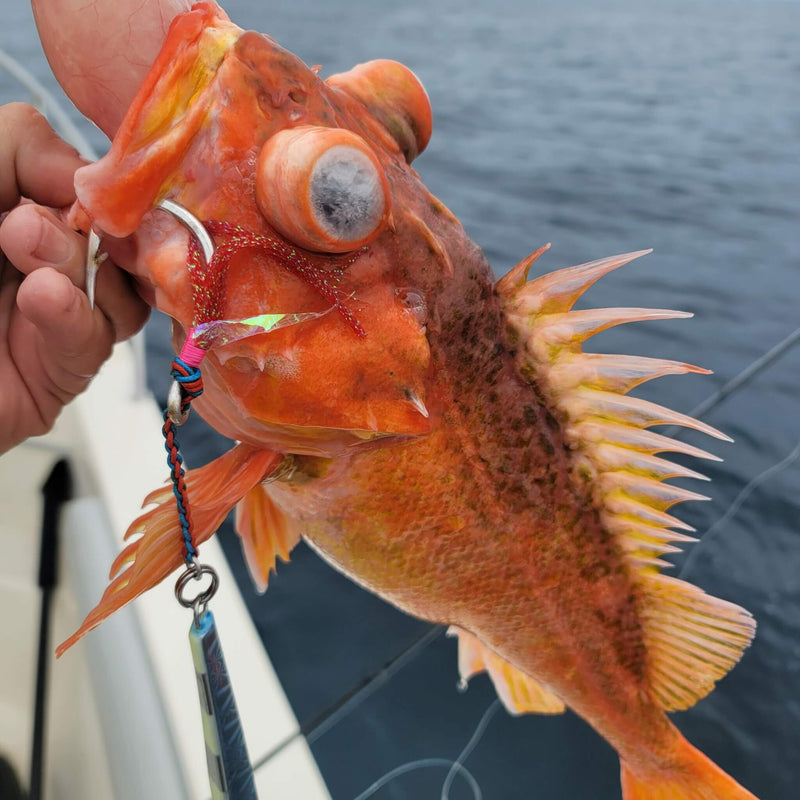 Load image into Gallery viewer, Kraken Assist Hooks – 10/0 Heavy-Duty Slow Pitch Jigging Hooks
