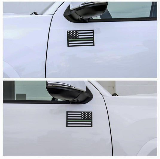 American Flag Vehicle Magnets - Black (Best-Seller)