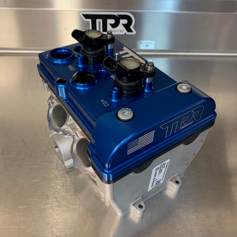 Load image into Gallery viewer, TPR016 - BLUE Billet Valve Cover W/Oilers - Turbo R / Pro XP

