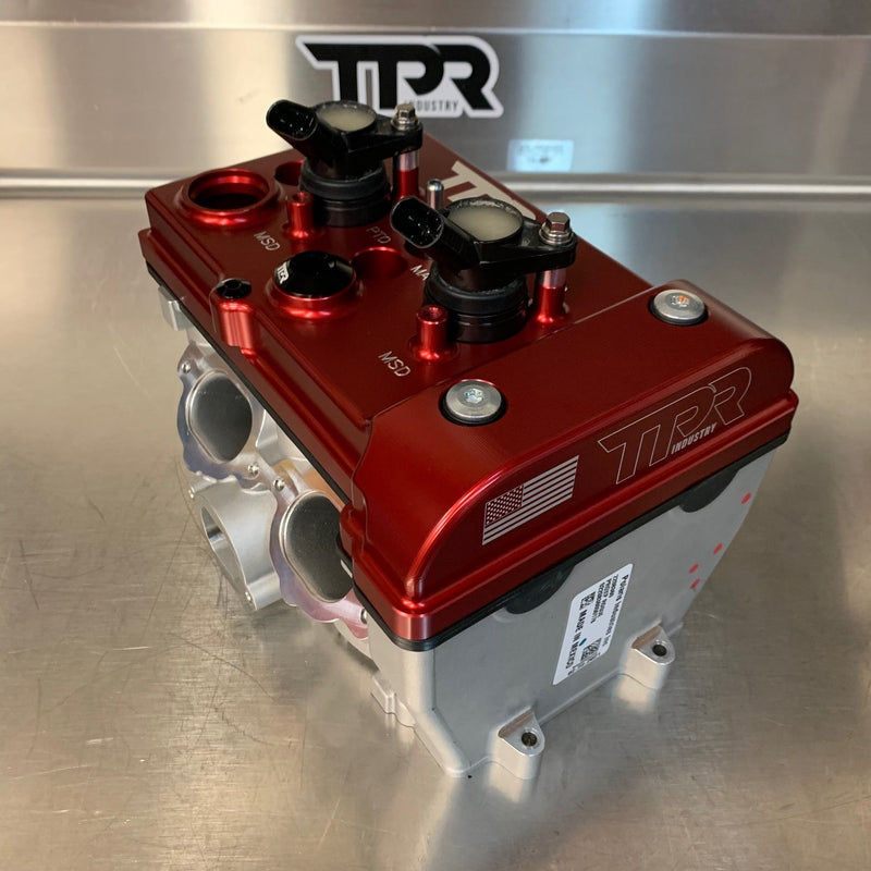 Load image into Gallery viewer, TPR016 - RED Billet Valve Cover W/Oilers - Turbo R / Pro XP
