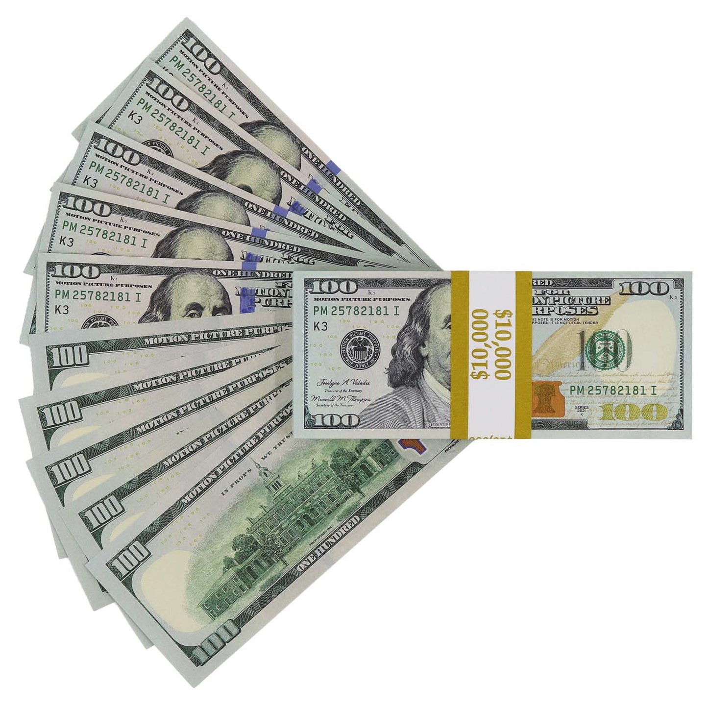 $500,000 Full Print New Series Stacks