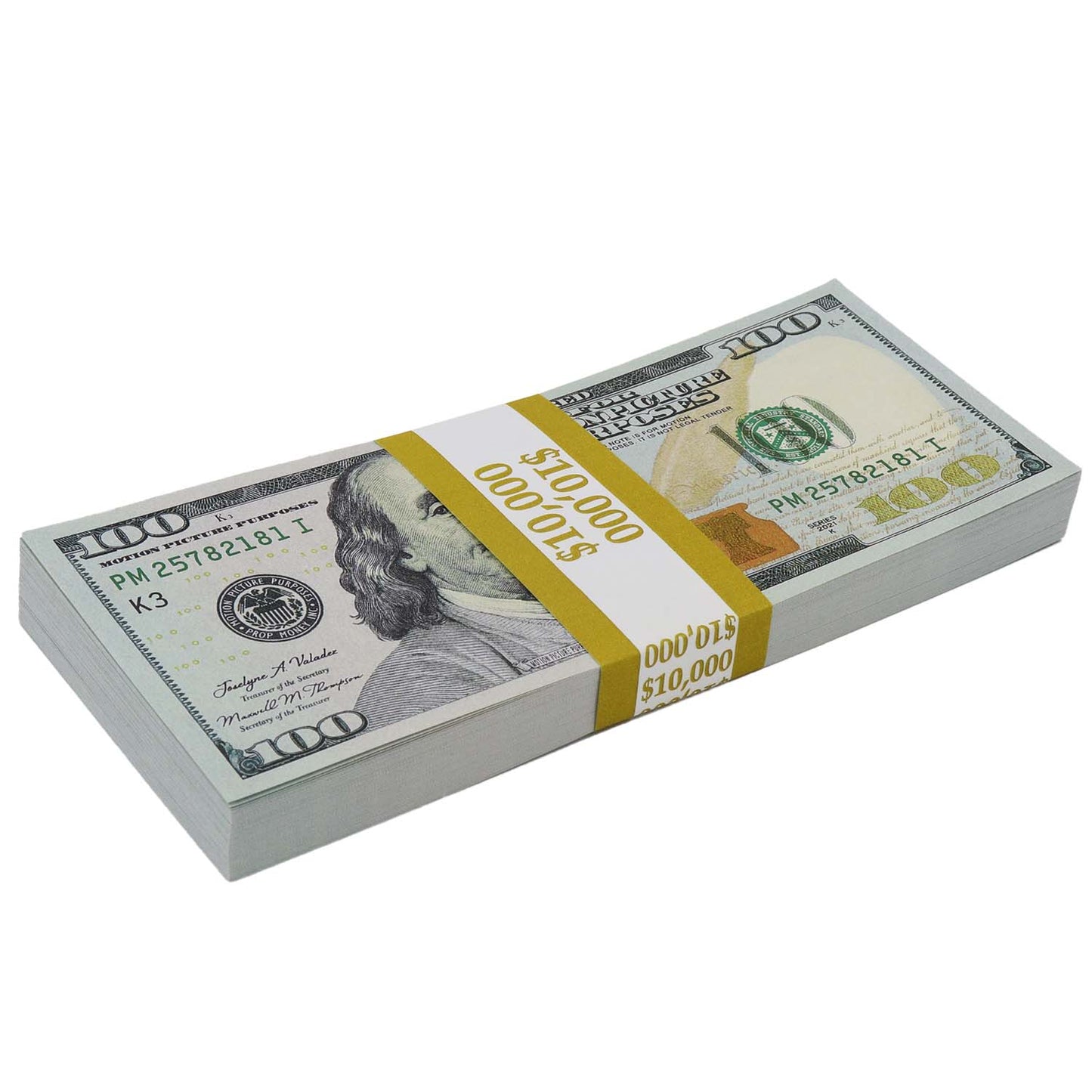 $500,000 Full Print New Series Stacks & Duffel Bag