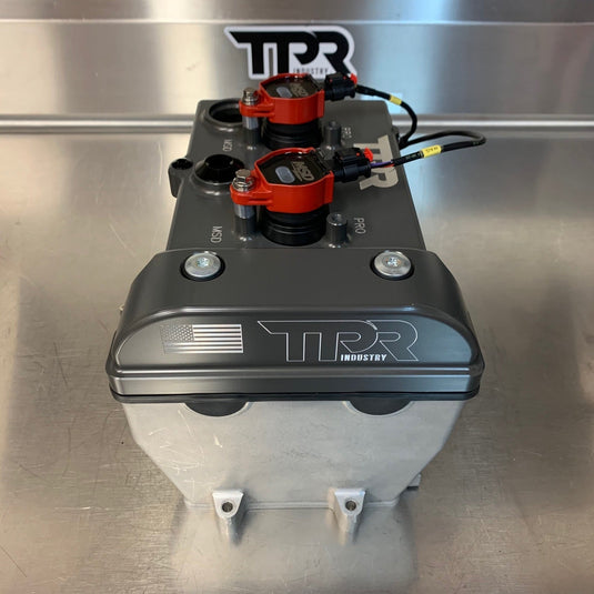 TPR010 - HARD CLEAR Billet Valve Cover W/Oilers - RZR