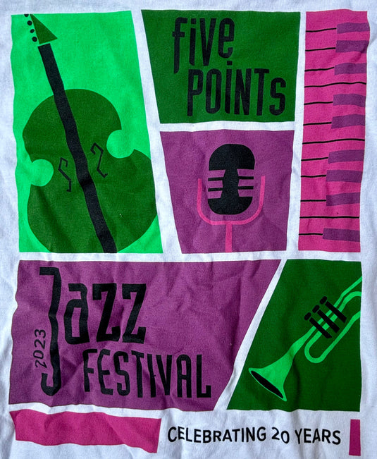 Official 2023 Denver Five Points Jazz Festival T-Shirt