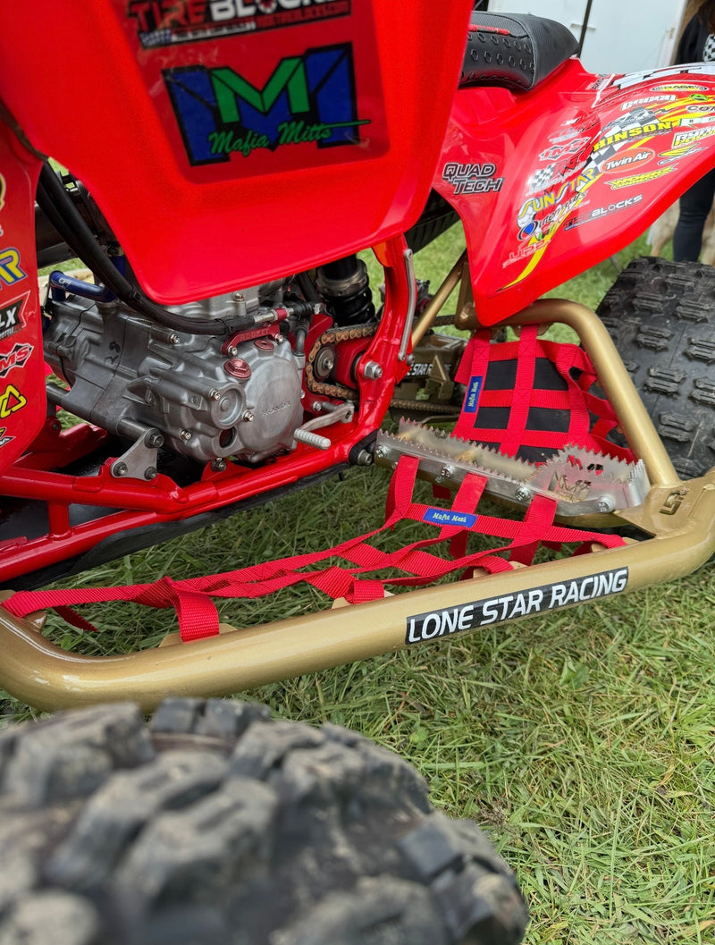 Load image into Gallery viewer, Honda TRX450R DC-PRO GEN III Nerf Bars W/Built in Heel Guards
