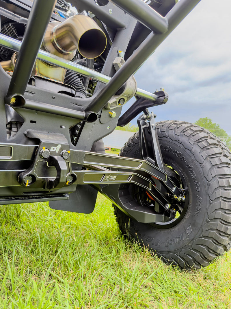 Load image into Gallery viewer, Maverick R Pro Rock High Clearance Billet Radius Rod Kit for use with Double E Rear Sway Bar
