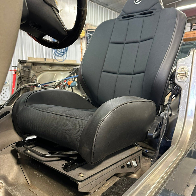 Load image into Gallery viewer, "Big and Tall" Seat Lowering Brackets for Jeep TJ Wrangler
