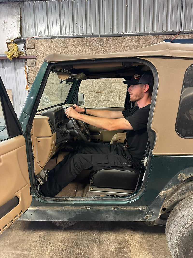 Load image into Gallery viewer, "Big and Tall" Seat Lowering Brackets for Jeep TJ Wrangler
