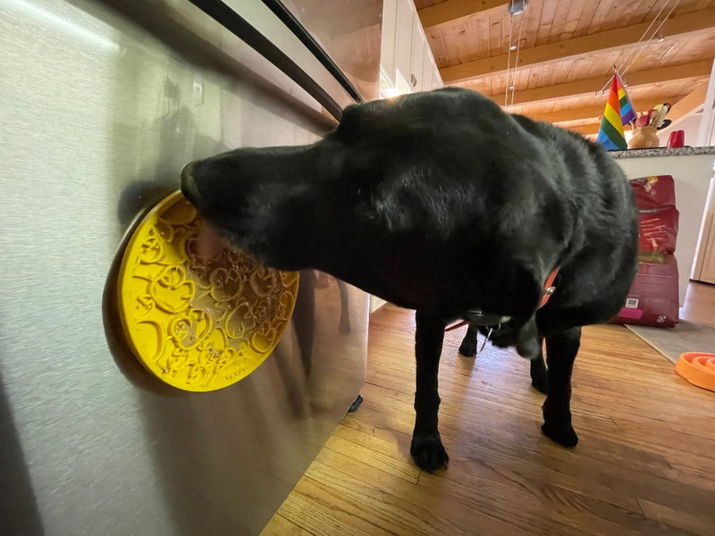 Load image into Gallery viewer, Rubber Duckies emat - Enrichment Lick Mat for Dogs and Cats - with Suction Cups | Bath Time Design | SodaPup USA Made
