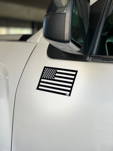 American Flag Magnets Brilliant White Stars w/ Tactilian Logo