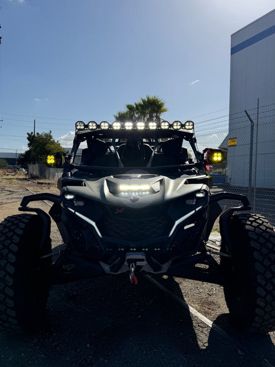 9 Light U-Con Interlocking Off Road LED Pod With Amber or White DRL Running Light