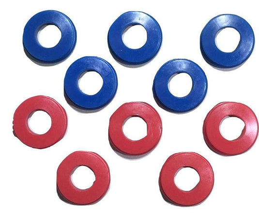 Polyurethane Gladhand Seals 5 Red & 5 Blue 10 Pack | UGS5RB