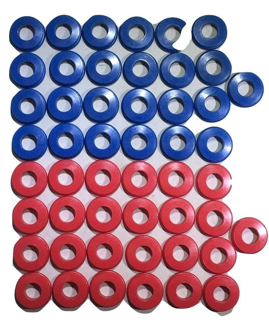 Polyurethane Gladhand Seals 25 Red & 25 Blue 50 Pack | UGS25RB