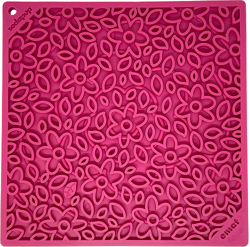 Load image into Gallery viewer, Flower Power emat - Enrichment Lick Mat for Dogs and Cats | Flower Design | USA Made
