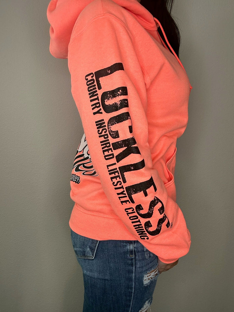 Load image into Gallery viewer, Lil Bit Of Devil in these Angel Eyes Hoodie
