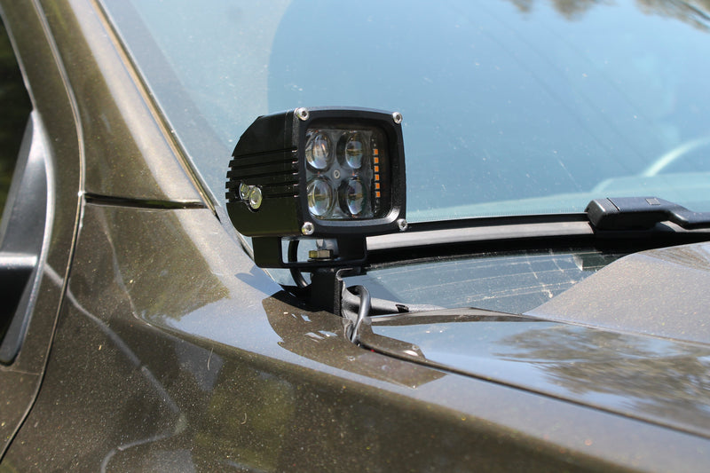 Load image into Gallery viewer, 2024+ Ford Ranger Raptor Hood Mount/Ditch Lights
