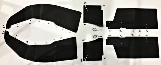 Trail Armor Mud Flap Fender Extensions for Polaris General XP 1000 / XP 1000 4