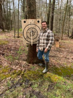 Load image into Gallery viewer, Wooden Axe Throwing Target with Bottle Opener
