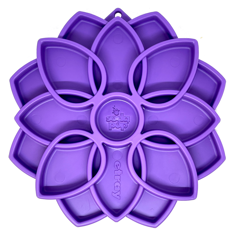 Load image into Gallery viewer, Mandala eTray Shallow Slow Feeder Dog Bowl for Enrichment | USA Made
