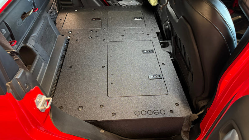 Load image into Gallery viewer, Jeep Gladiator 2019-Present JT 4 Door - Second Row Seat Delete Plate System - High Platform
