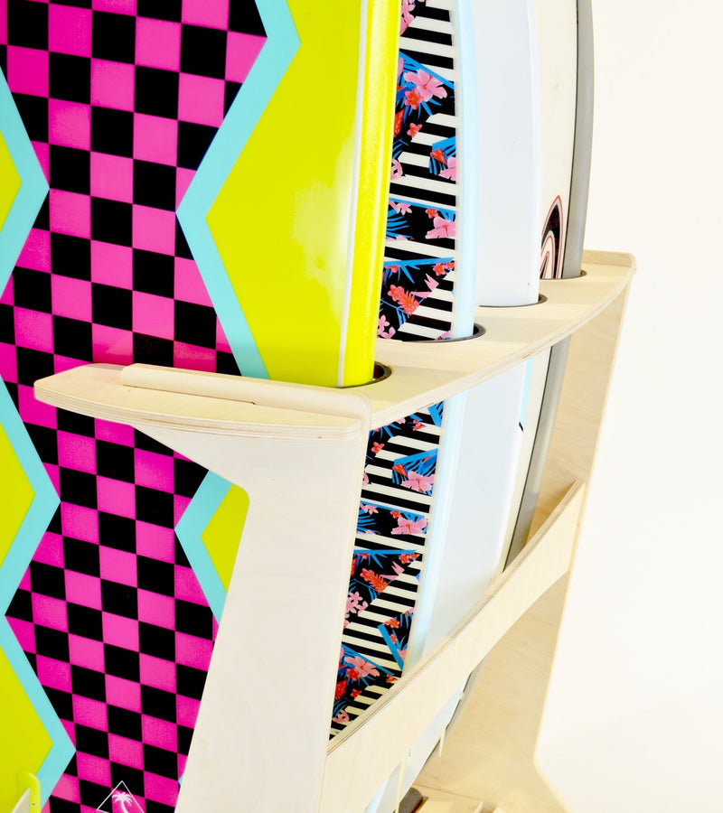 Load image into Gallery viewer, THE PACIFICA freestanding surfboard rack
