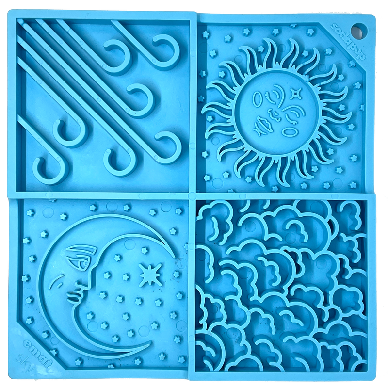 Load image into Gallery viewer, Sky eMat - Enrichment Lick Mat for Dogs and Cats | Celestial Design | SodaPup
