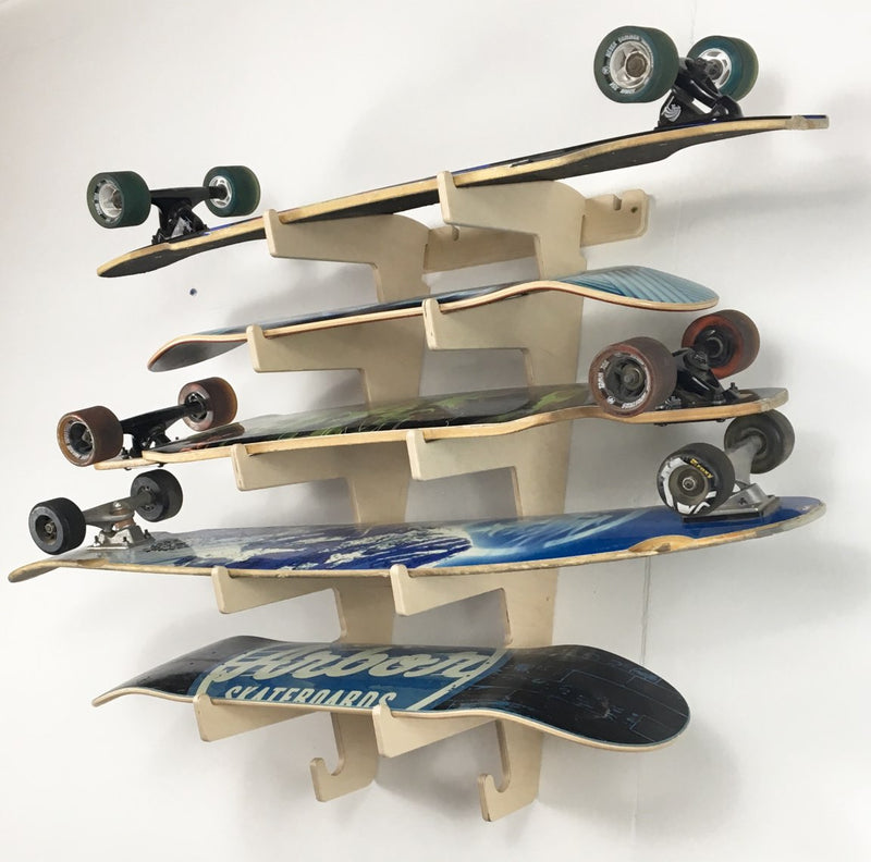 Load image into Gallery viewer, THE SHOWCASE skateboard wall rack
