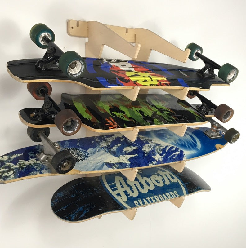 Load image into Gallery viewer, THE SHOWCASE skateboard wall rack
