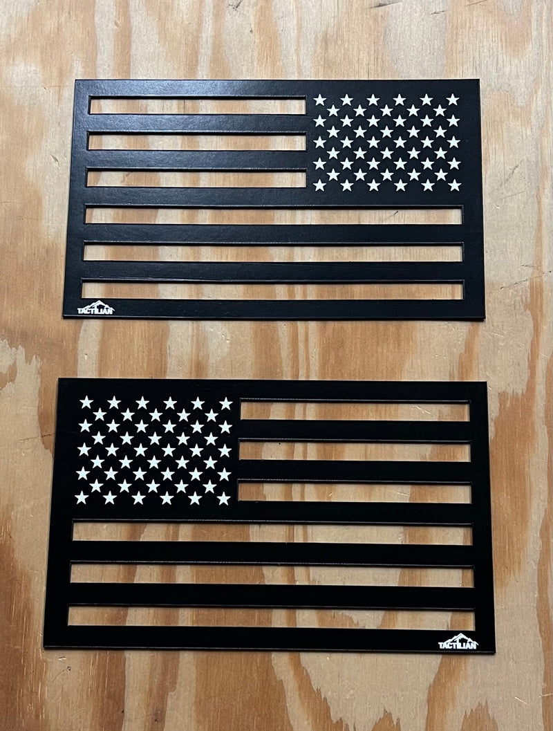 Load image into Gallery viewer, American Flag Magnets Brilliant White Stars w/ Tactilian Logo
