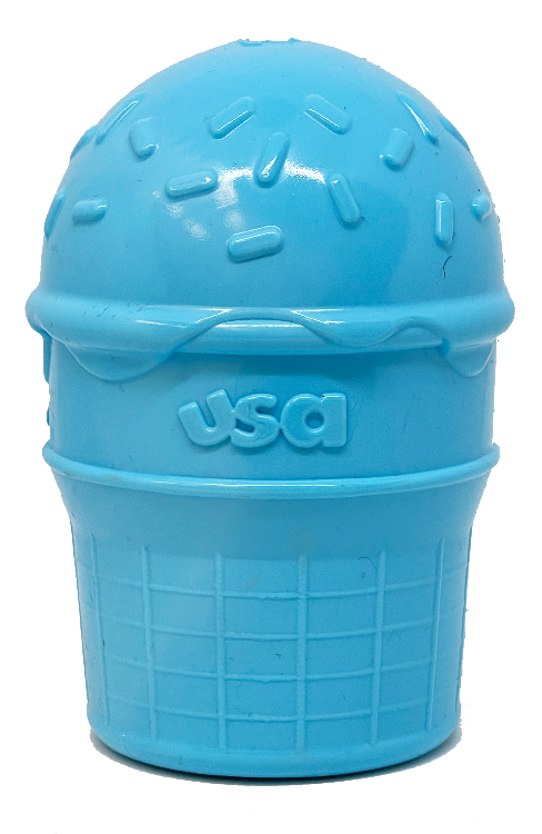 Load image into Gallery viewer, Ice Cream Cone Rubber Dog Chew Toy for Power Chewers | USA Made | SodaPup
