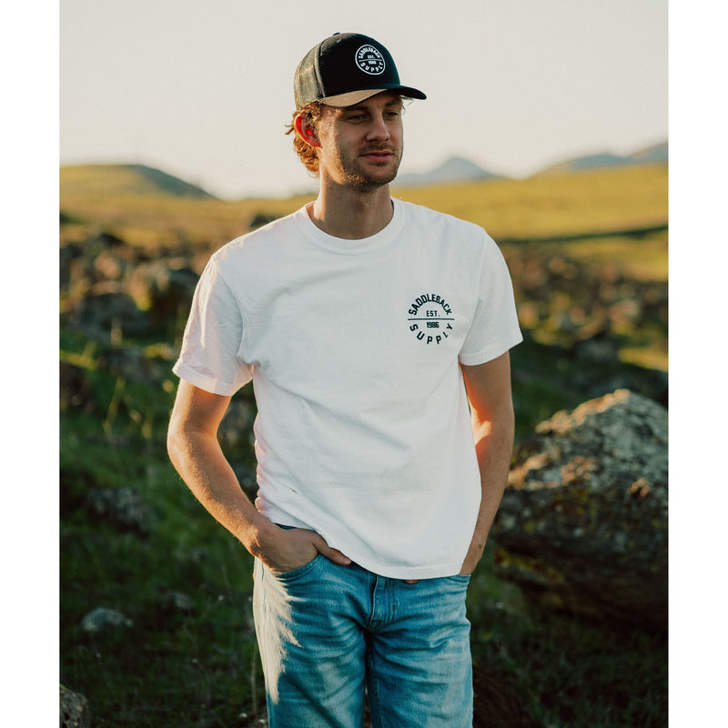 Load image into Gallery viewer, Classic Circle Patch Black Snapback
