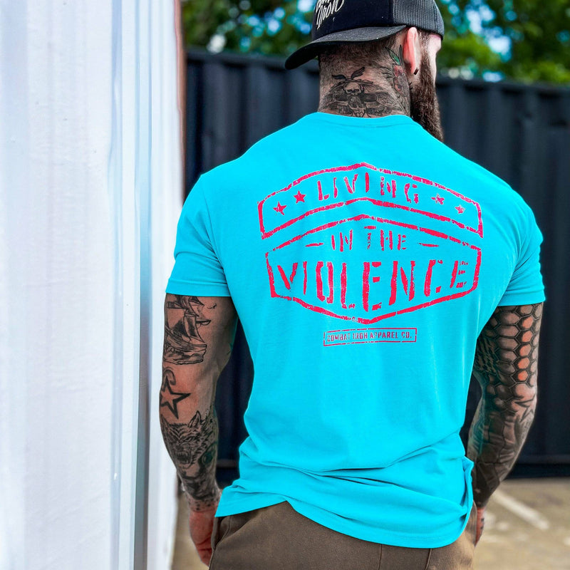 Load image into Gallery viewer, LIVING IN THE VIOLENCE MEN’S T-SHIRT
