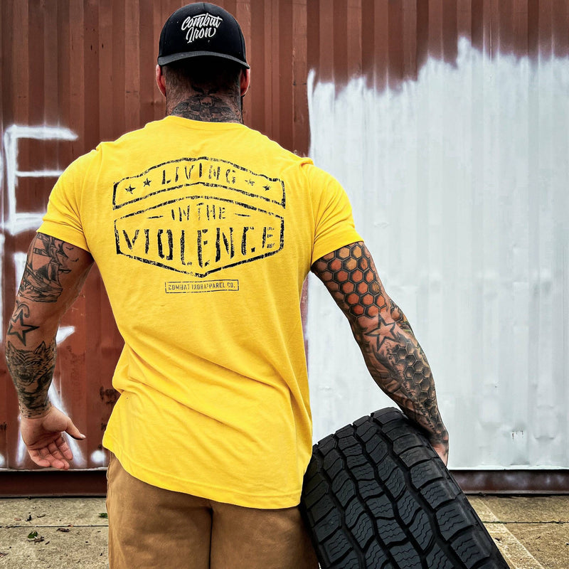 Load image into Gallery viewer, LIVING IN THE VIOLENCE MEN’S T-SHIRT
